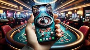 Antarmuka aplikasi bos77 di layar ponsel Android menampilkan kasino langsung dan menu utama